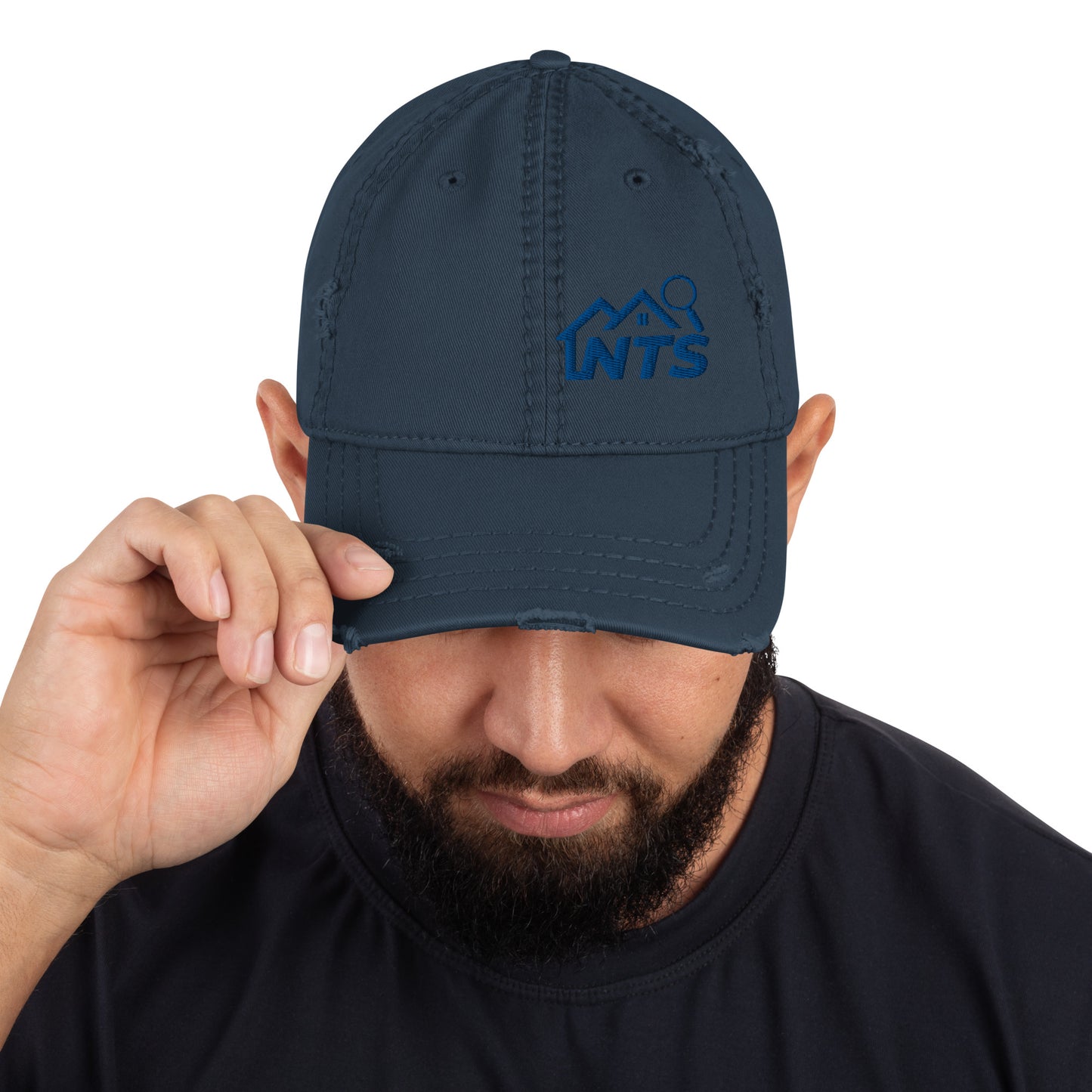 NTS Distressed Dad Hat Left