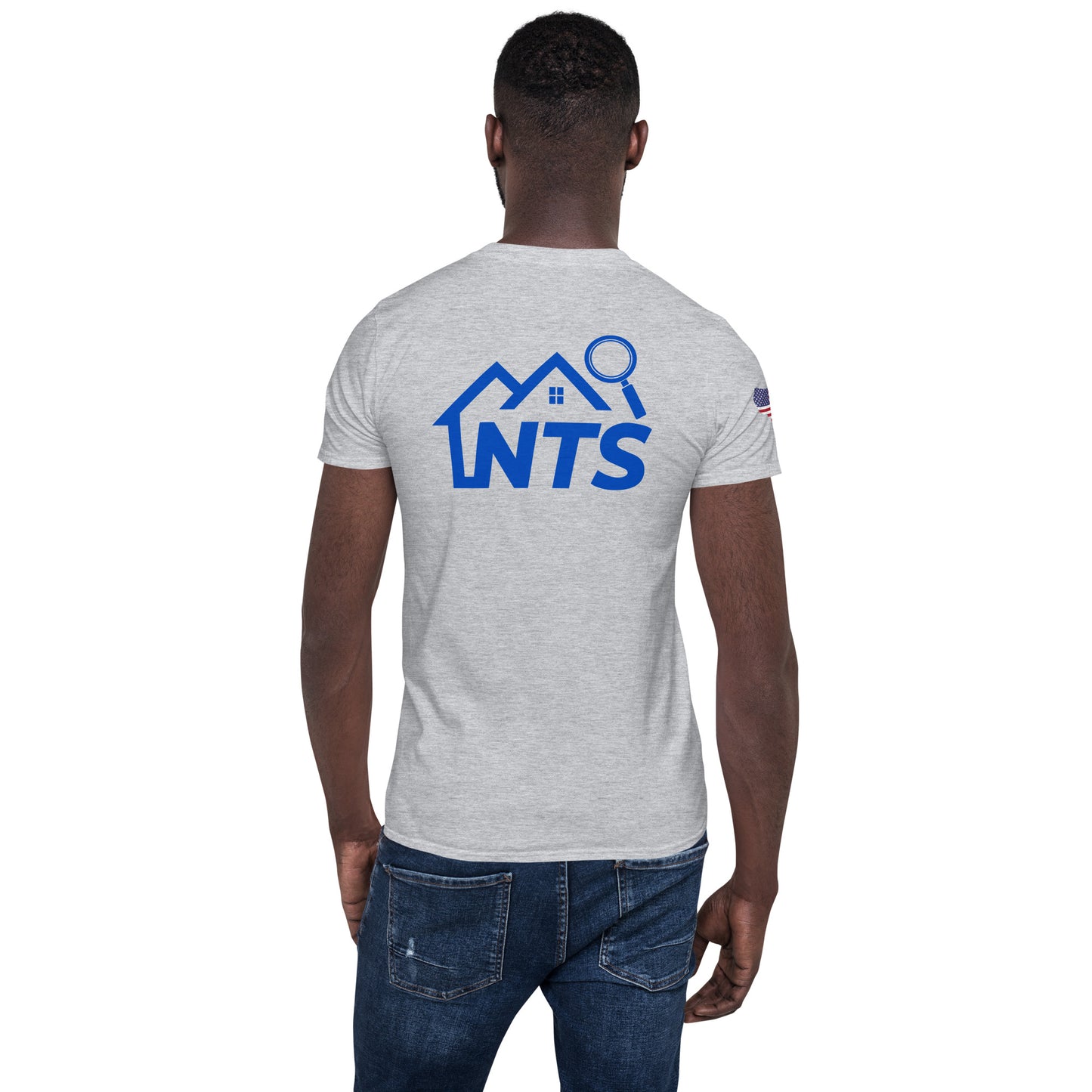 NTS Short-Sleeve Unisex T-Shirt with American Flag